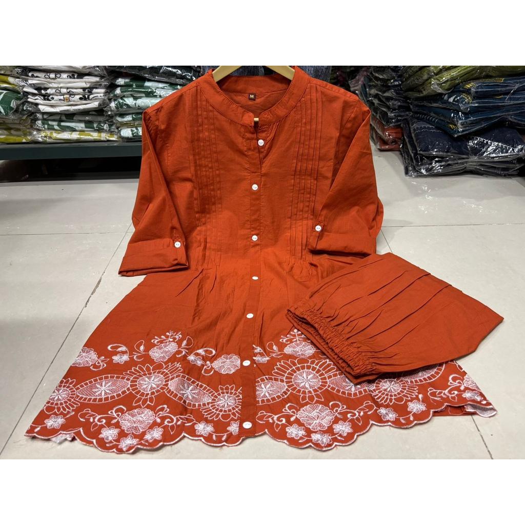 Indian Women Party Wear Ethnic Kurti Cord Set Bollywood Top Tunic Kurta Pant Set