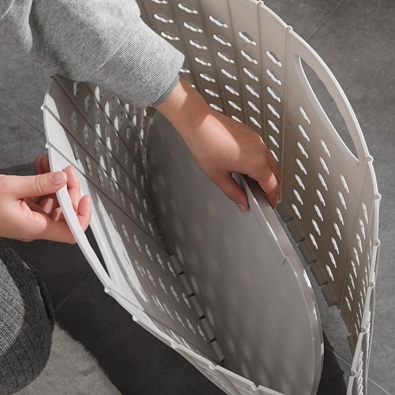 Folding Dirty Clothes Basket Plastic Hand-held Wall-mounted Clothes Storage Basket Multifunctional Portable Dirty Clothes Basket