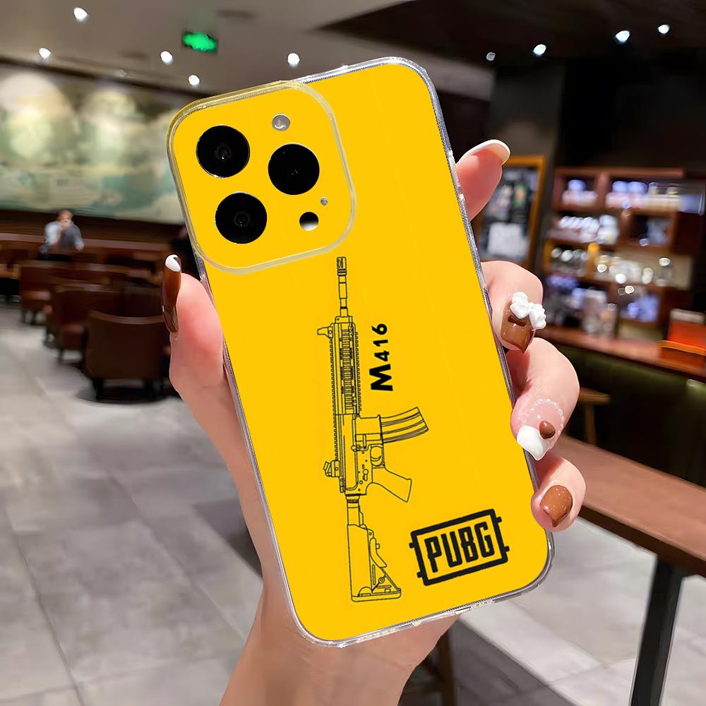 P-Pubg G-Spiel Handyhülle Für IPhone 17 Air 16 E 15 14 13 12 Mini 11 Pro Max Anti Transparent Sturzschutzhülle