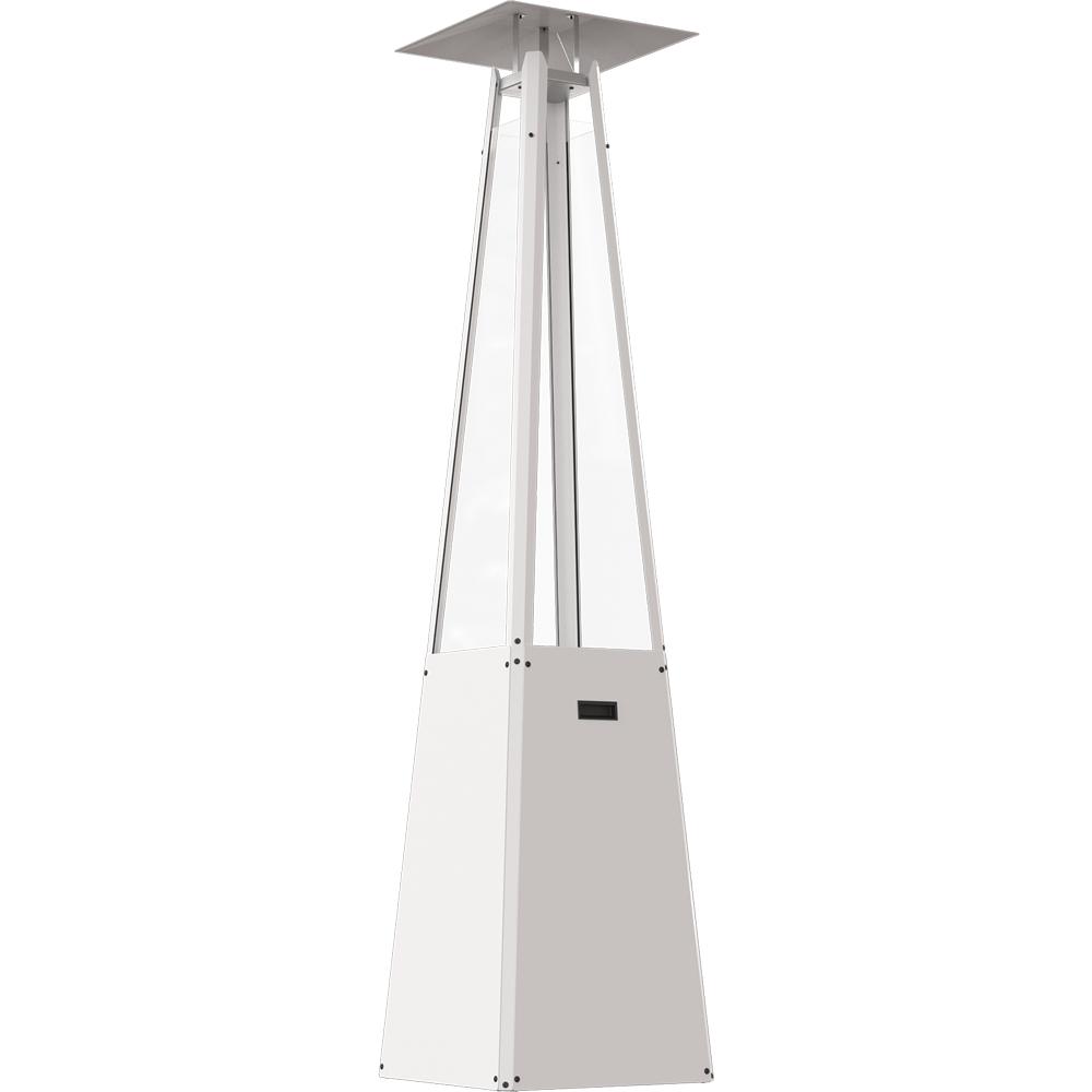 Outdoor Gas Heater Umbrella Steel White 12 kW Set