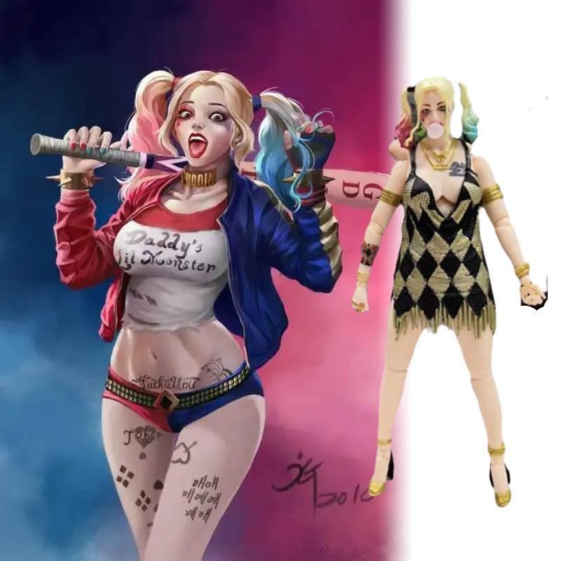 Mafex 042 Esquadrão Suicida Harley Quinn Versão Vestido Figura de Ação Modelo 16cm Pvc