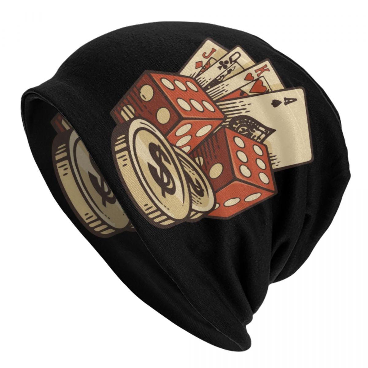 

Крутые шапки с капюшоном для покера, вязаные шапки в стиле хип-хоп для женщин унисекс, осенне-зимние теплые шапки для азартных игр, карточные игры, шапки с черепами Beanies Hat