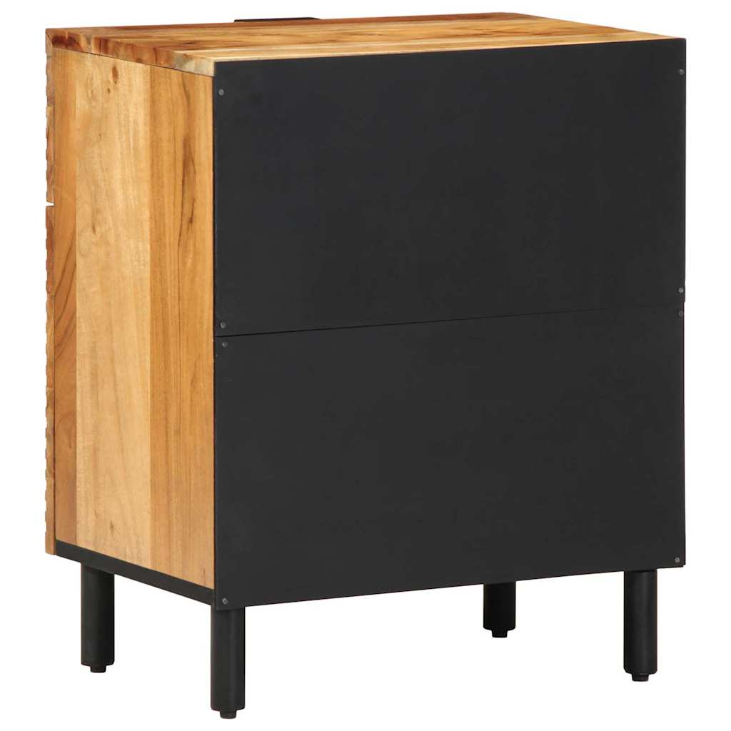 Bedside Cabinet in Brown 50 x 33 x 60 cm Solid Acacia Wood
