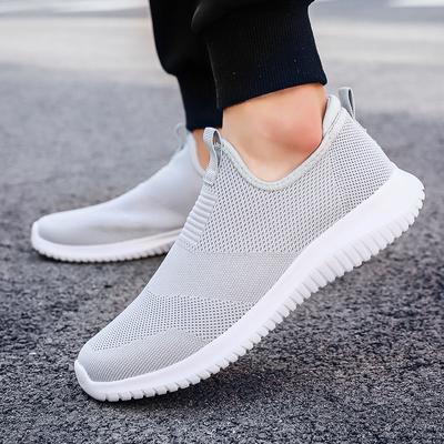 Sapatos de casal Flying Weaving Tamanhos grandes 35-48 One Step Sapatos masculinos leves e respiráveis Sapatos de malha Sapatos casuais masculinos Sapatos femininos