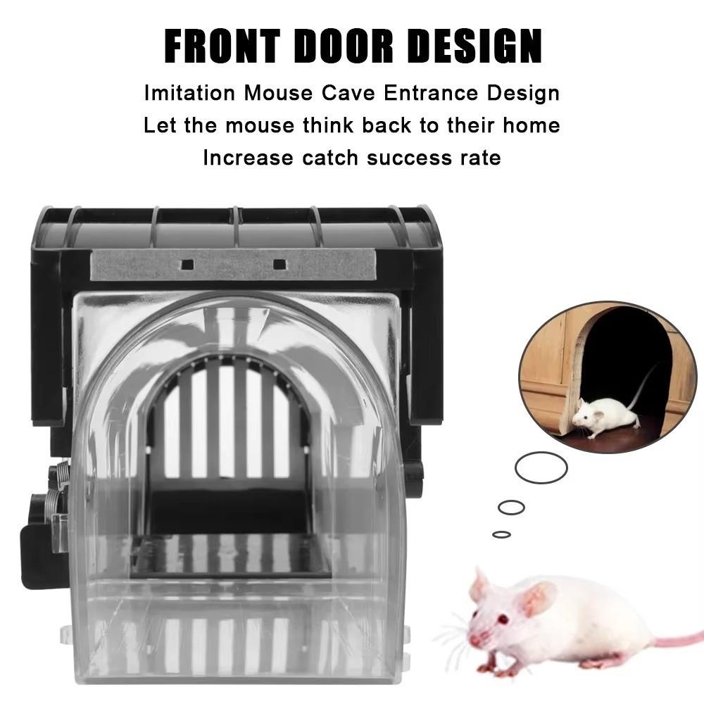 Rodent Control Self-locking Mousetrap Reusable Plastic Rodents Trap Mouse Catcher Indoor