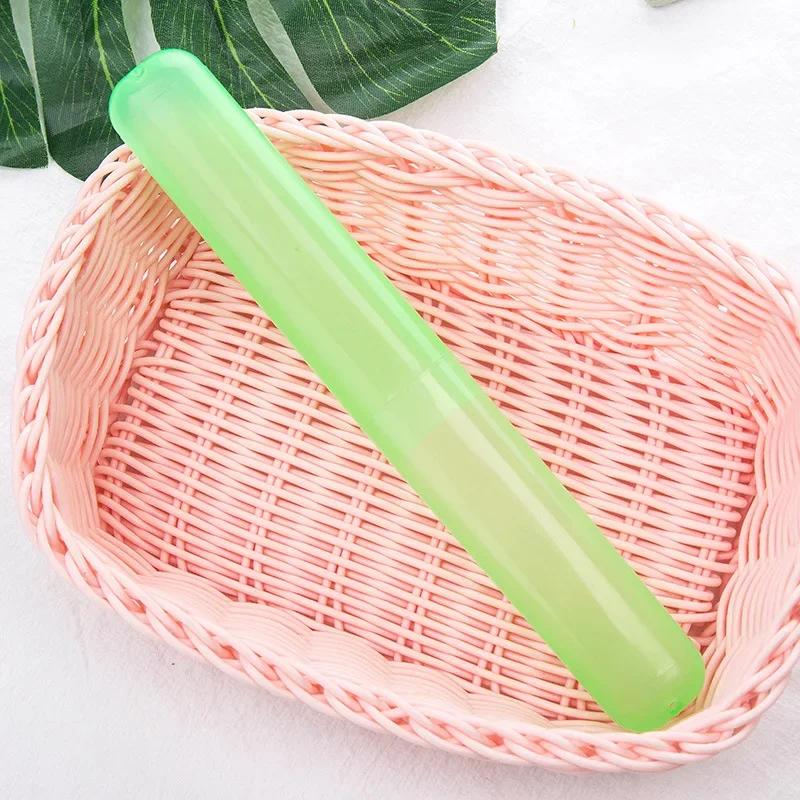 1pc Travel Portable Toothbrush Holder Transparent Storage Box Case Practical Container Toothbrush Box Organizer Bathroom Tools