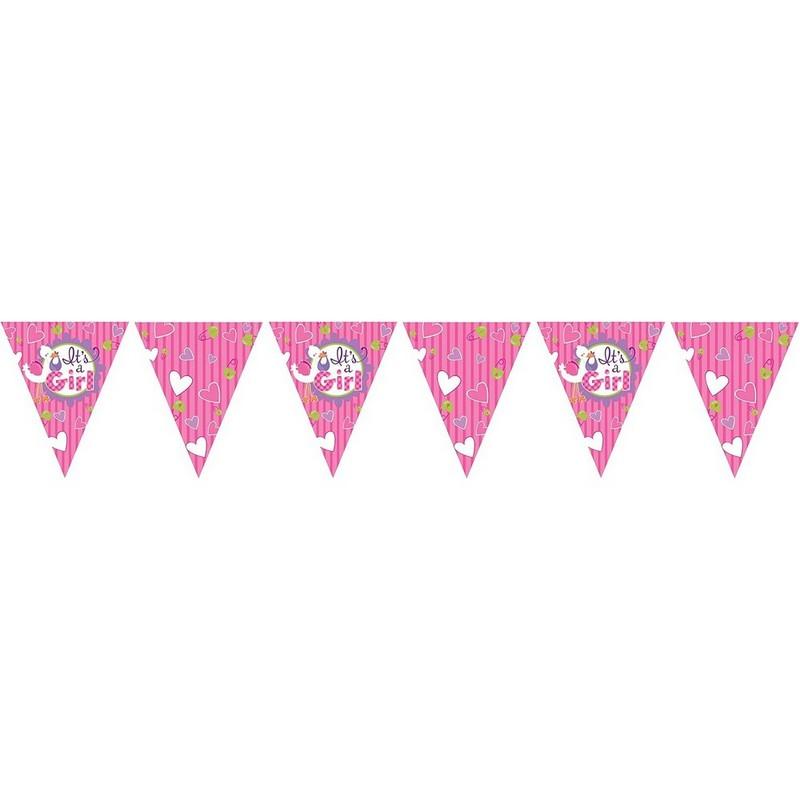 Creative Party It´s A Girl Paper Heart Bunting