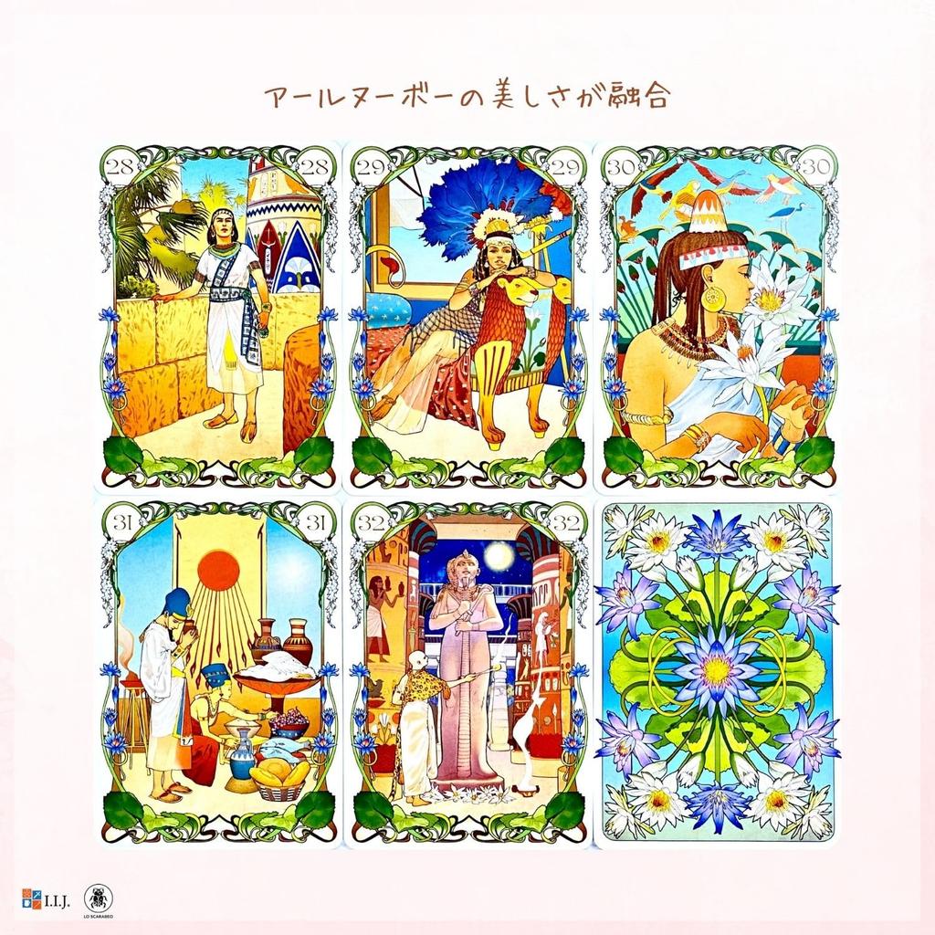 I.I.J Lenormand Karten, Ägyptisches Lenormand Orakelkarten, Wahrsagung, mit Japanischer Anleitung, Authentisch