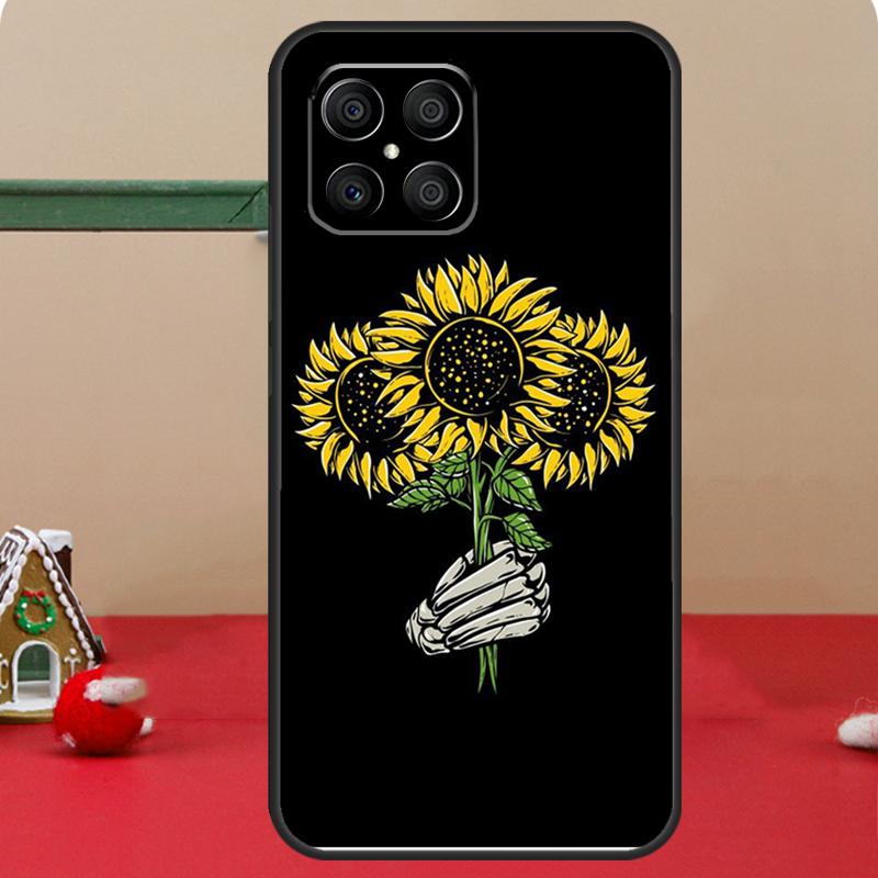 Beautiful Yellow Sunflower Case For Honor Magic 8 5 6 7 Lite Honor 400 Pro 200 70 90 X8c X8b X9a X9b X9c X9d Win Cover