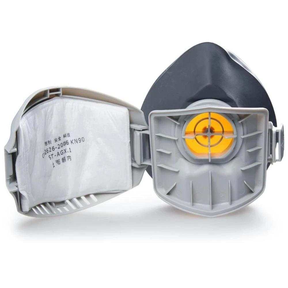 Dust-proof Half Face Mask with Filter, Cotton Respirator, Anti Industrial Construction, Dust Haze Fog, Safety  Mask, 20Pcs