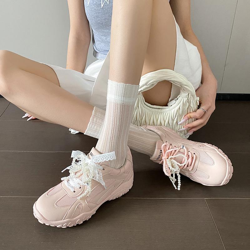 Grape mother has the same ballet style to increase the height of the German training shoes for women's casual leather Forrest Gump shoes, versati