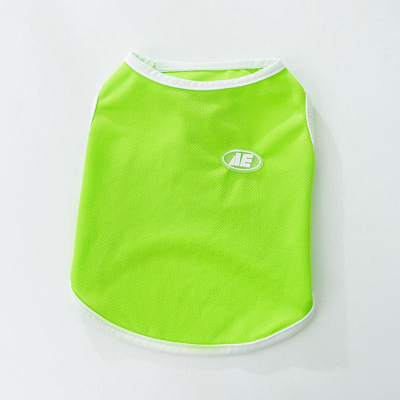 

Французский Дабл Ткань «Птичий глаз» Летний Тонкий Дышащий Жилет Бульдог Собака Среднего размера Спортивный стиль Одежда для питомцев Одежда для собак XXL (recommended weight 25-15 kg) зелёный