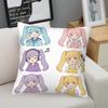 Hatsune Miku Q Version Throw Pillow Multi-Color Sailor Style Anime Cushion For Gaming Room Teen Room Sofa Bedroom Decor Fan Gift