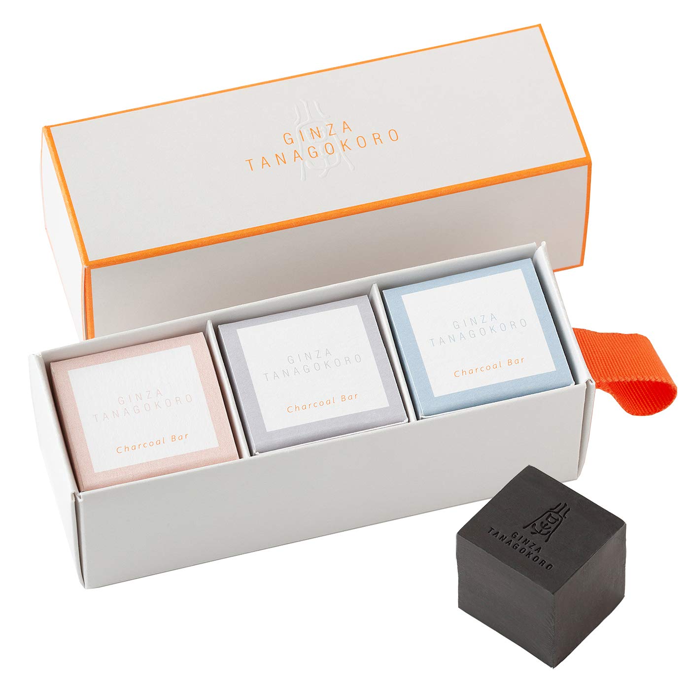 

GINZA TANAGOKORO Кубический уголь Уголь Маленький 29г х 3 Поглощает запах Сделано в Японии Твердый уголь Освежающее мыло для лица, Мыло, Подарок, (освежение