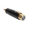 LZ1171G RCA Male To XLR Female Adapter Gold Plated Audio Connector for Mixer Microphone