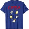 Funny Space Astronaut Cat Gifts Men Cats Space T-Shirt