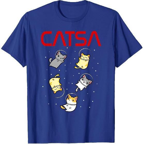 Funny Space Astronaut Cat Gifts Men Cats Space T-Shirt