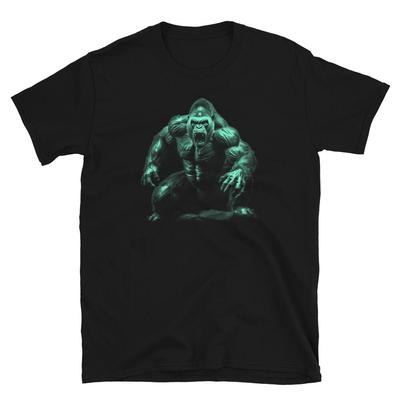 T-shirt Gorilla Silverback Re della Giungla - Design Audace per Amanti dell'Avventura