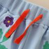 2025 New Girls' Spring & Autumn Sports Trousers with Fashionable Embroidery for Kids
