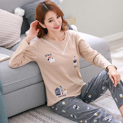 Set pigiama casual albero di Natale da donna - Indossabile all'aperto, Maniche lunghe e pantaloni, Adatto per estate, primavera e autunno