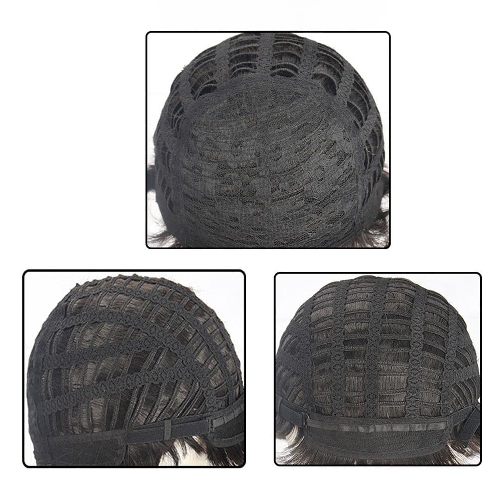 Men's Natural Color Short Straight Hair