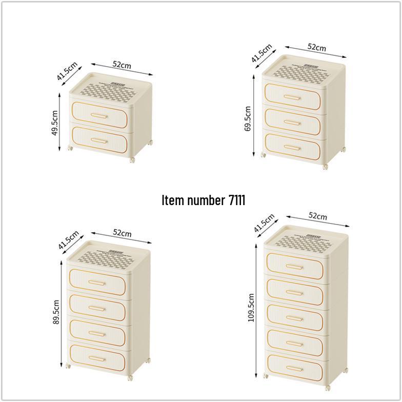 Multifunctional Storage Cabinet for Bedroom & Living Room: Bedside Table, Snack, Toy, Book & Clothes Organizer