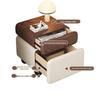 2025 Medieval Style Solid Wood Bedside Table: Modern, Creative, Light Luxury Storage Cabinet