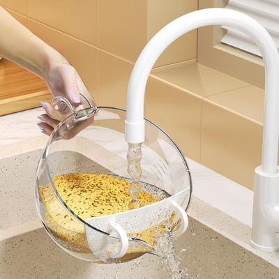 Cesta para Lavar Arroz Artefacto para Lavar Arroz Colador de Arroz Recipiente para Arroz Cesta de Drenaje para el Hogar Lavado de Verduras Lavado de Frutas Suministros de Cocina