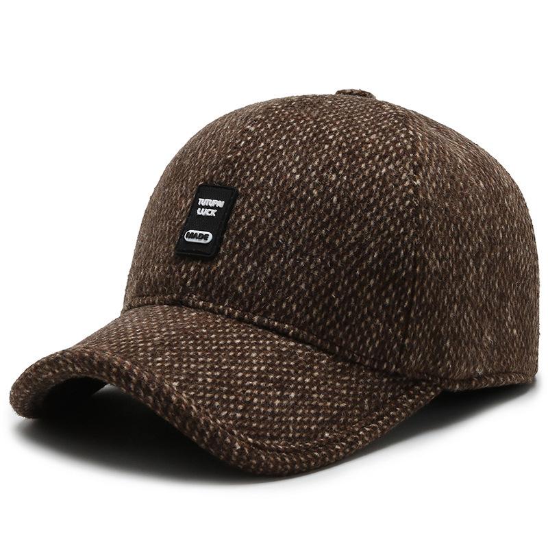 

Elderly Hat Autumn Dad Warm Cold Proof Middle Aged Old Man Grandpa Ear Protection Baeball Cap Winter Adjustable