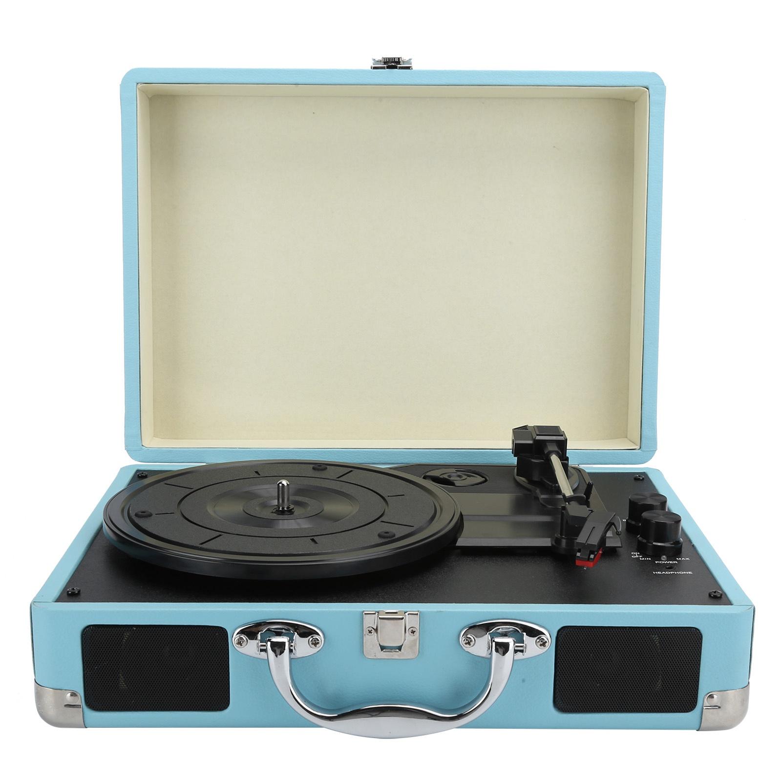 

100‑240 В виниловый проигрыватель, чемодан, портативная колонка, проигрыватель виниловых пластинок, 334578, разъем RPMUK EU Plug