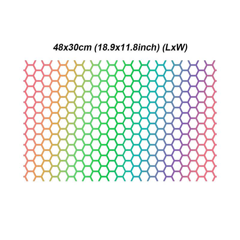 Honeycomb Car Sticker Cut-out Hollow Lamp Cover Auto Lamp Films Grid Side Shield Headlamp Taillight Film Decals Car Wrap Sticker