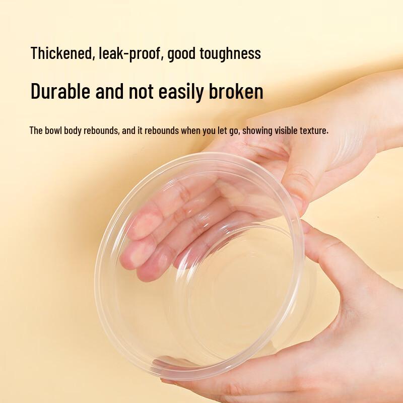 Thickened Disposable Plastic Bowls for Parties