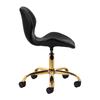 Taboret Kosmetyczny Qs-06G Złoto Czarny