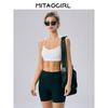 Mitaogirl Kendall Spaghetti Strap Inner Wear Blouse Sports Intimates Female White Fitness Yoga Wear Backless Bra