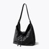 Korean Tote Bag Women's Large-capacity First-layer Cowhide Lazy Wind Shoulder Messenger Bag Casual Versatile Commuter Pleated Bag