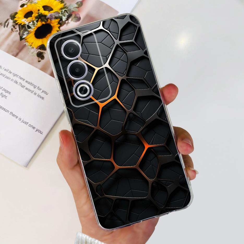 For Oppo A80 5G Case CPH2639 Cute Painted Cover Clear Silicone Soft TPU Phone Case For Oppo A3 Pro A3pro 5G OppoA80 Shell Bumper