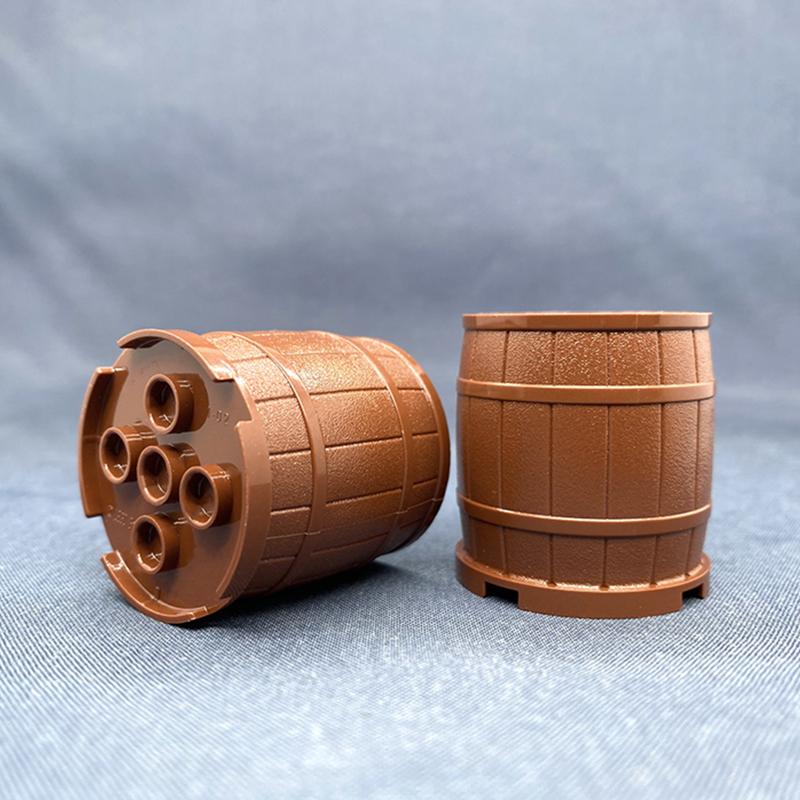 

Big Size Wooden Vat, Barrel, Cask Compatible With 30139 Building Block Set Furniture Toys Playsets accessories 4pcs коричневый