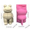 3D Animal Flower Pot Silicone Mold Succulent Planter Concrete Mold Frogs Concrete Cement Mold for DIY Pen Holder Home Decoration