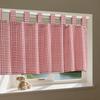 Thickened Print Plaid Short Curtains for Living Room Bedroom Kitchen Window Blocking Decorative Small Curtains