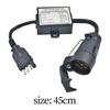 Trailer Adapter American 4-pin to European 7-pin for Truck Pickup Truck