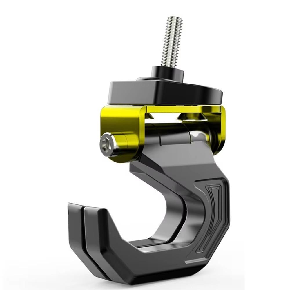 

Новый с винтовым двойным крючком многофункциональный прочный крючок для мотоцикла из алюминиевого сплава прочная вешалка для багажной сумки универсальная золотой