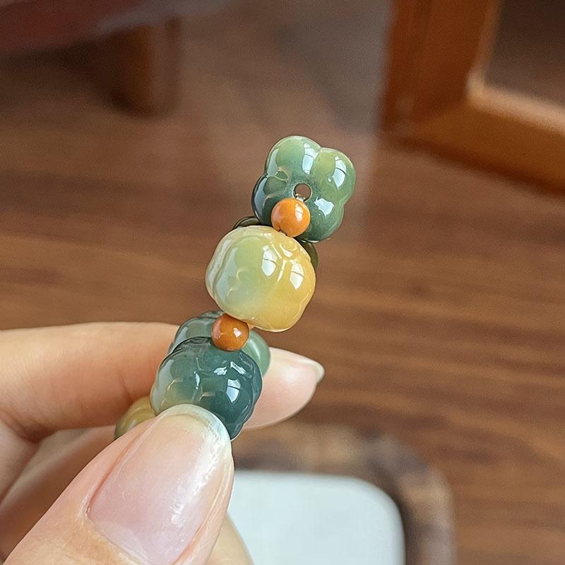 Dunhuang Little Persimmon Bodhi Single Circle Hand String for Men and Women, Playing Cultural and Artistic Bracelet, Bodhi Root Design Bracelet