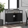 VidaXL Black Buffet 100x35x80 Cm Engineered Wood 835539