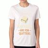 Bookmarks Are For Quitters Unisex's Cotton T Shirt, Premium Quality Print, Durable, Casual Fashion. Book Reading Lover, Quote Graphic Tee For Literary