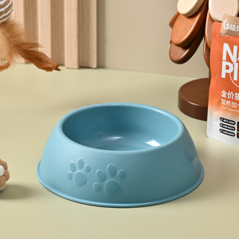 Cat Bowl Dog Bowl Pet Stainless Steel Single Bowl Anti-Slip Anti-Tip Pet Bowl Dog Food Tableware Pet Supplies