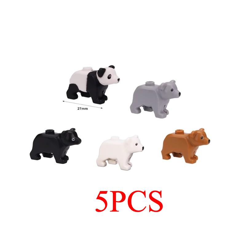 The Zoo Model African Elephants Camel Deer Crocodile Leopard Animal Building Blocks Educational Games Figure Brick Toys Kid B03