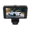Car Recorder Triple Lens Rotatable 2K HD Night Vision 3.9 Inch IPS Display with Reversing Camera