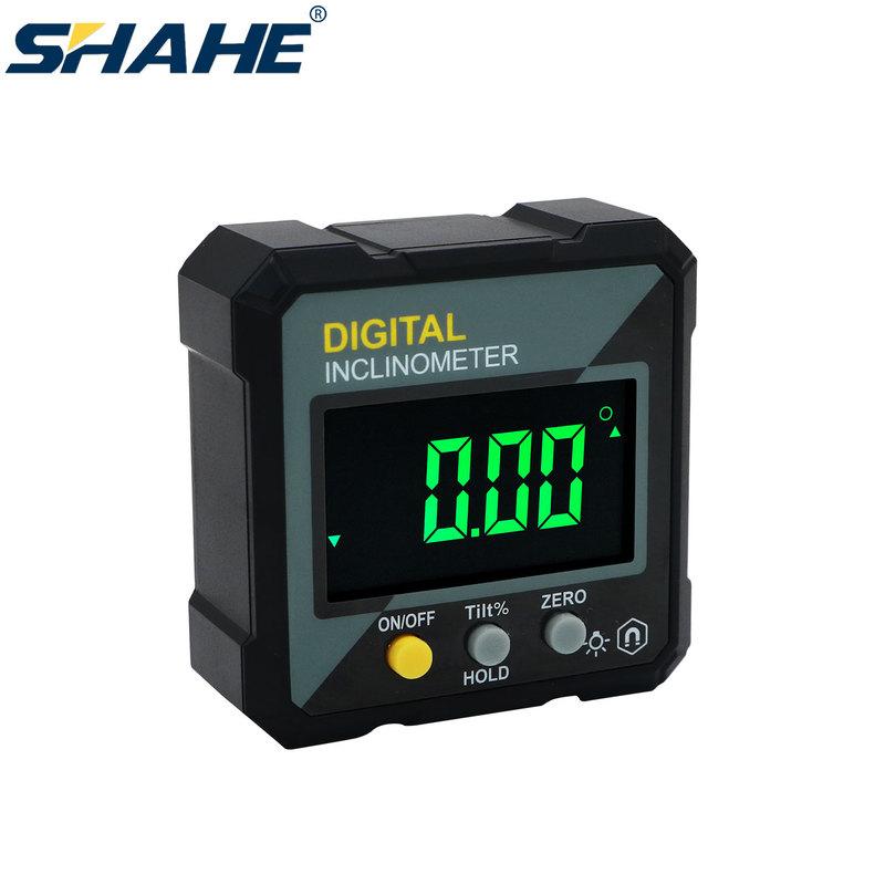 SHANHR Neuer Winkelmesser 360 Grad Mini Elektronischer Digitaler Winkelmesser Neigungsmesser Winkel Finder Messgerät Messbox