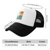 Vintage Rock Climbing State Outline Trucker Hat Retro Outdoor Casual Mesh Baseball Cap Unisex
