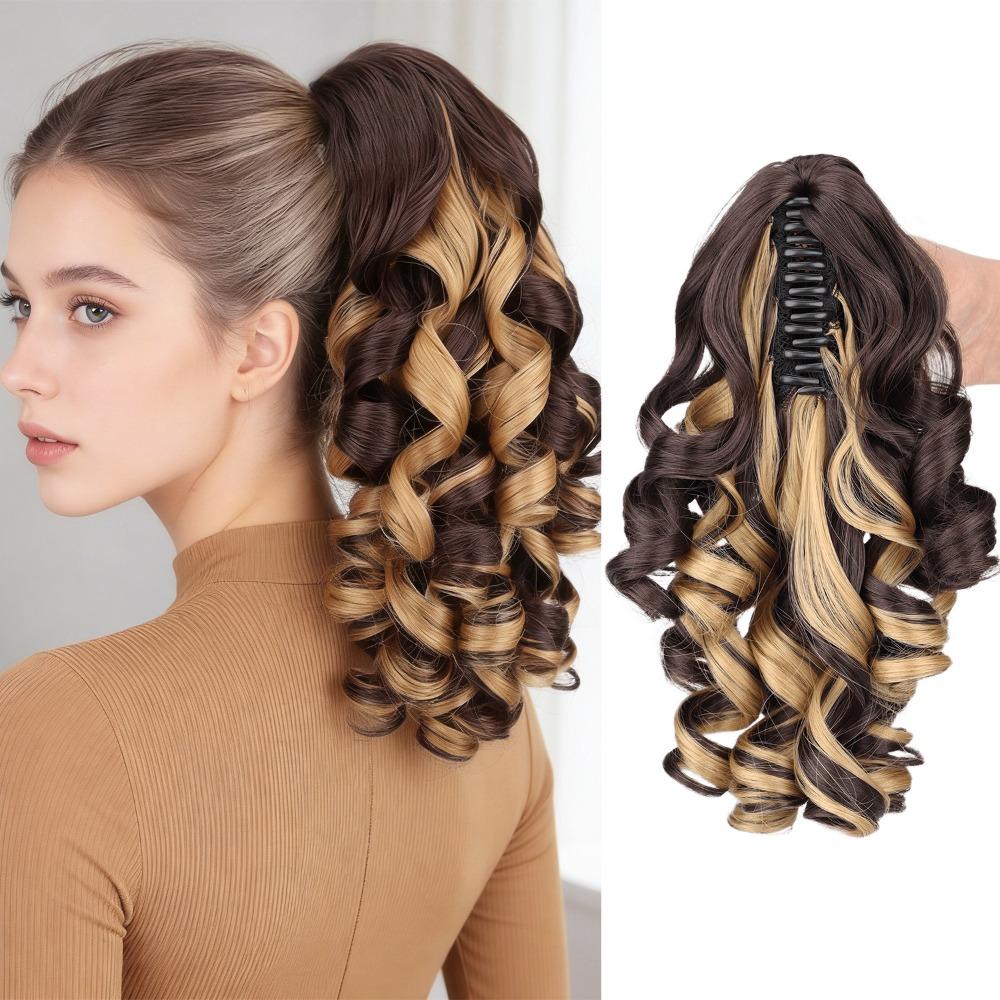 Claw Clip Hair Ponytail Extension Natural Claw Clip Ponytail Extension  Thin Hair Volume